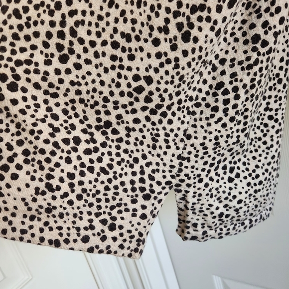 JJill Animal Print Boat Neck Sweater Large Petite - Picture 5 of 11